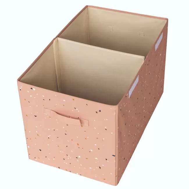 3 Sprouts Toy Chest Recycled Fabric - Terrazzo Clay