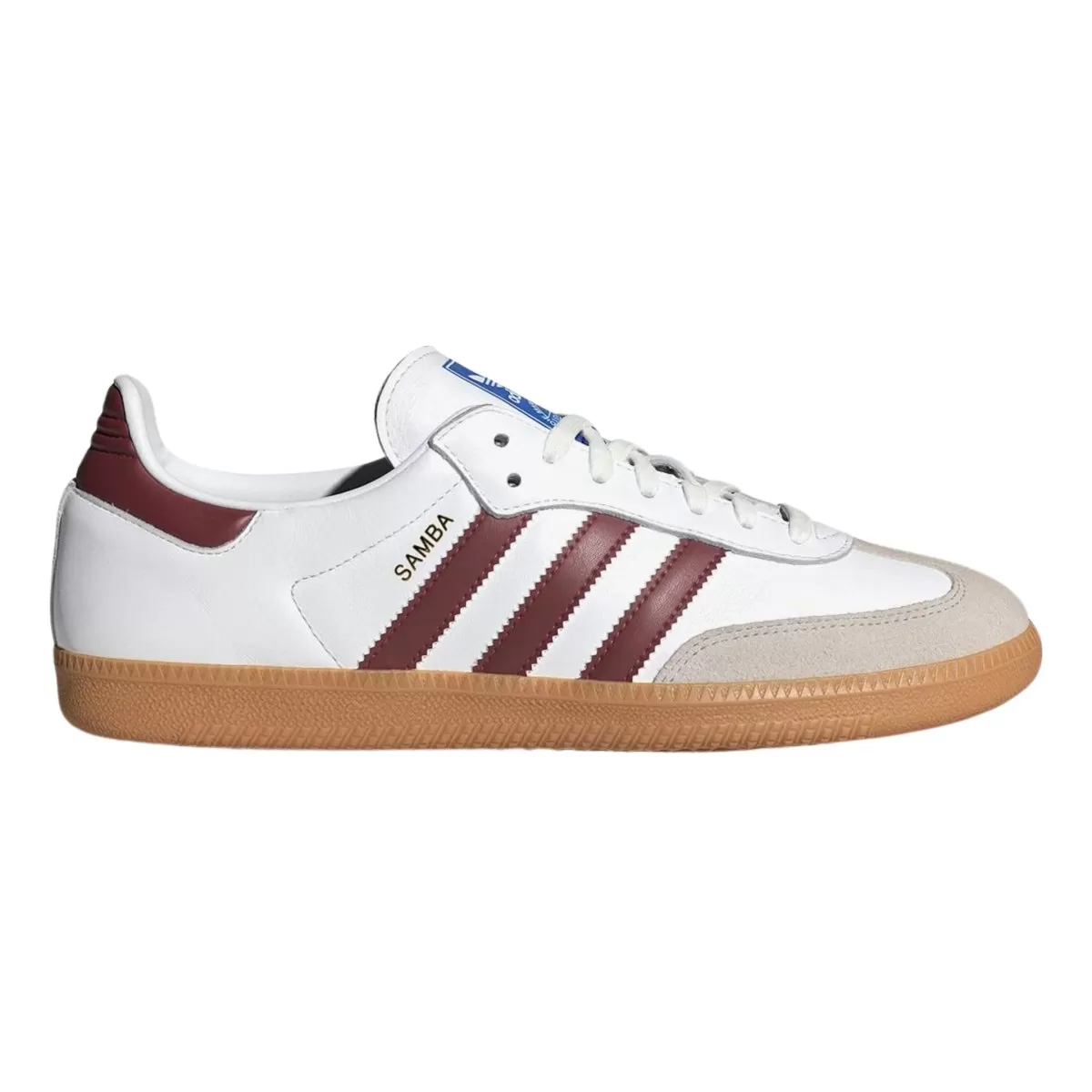 Adidas Men's Samba OG White/Collegiate Burgundy/Gum