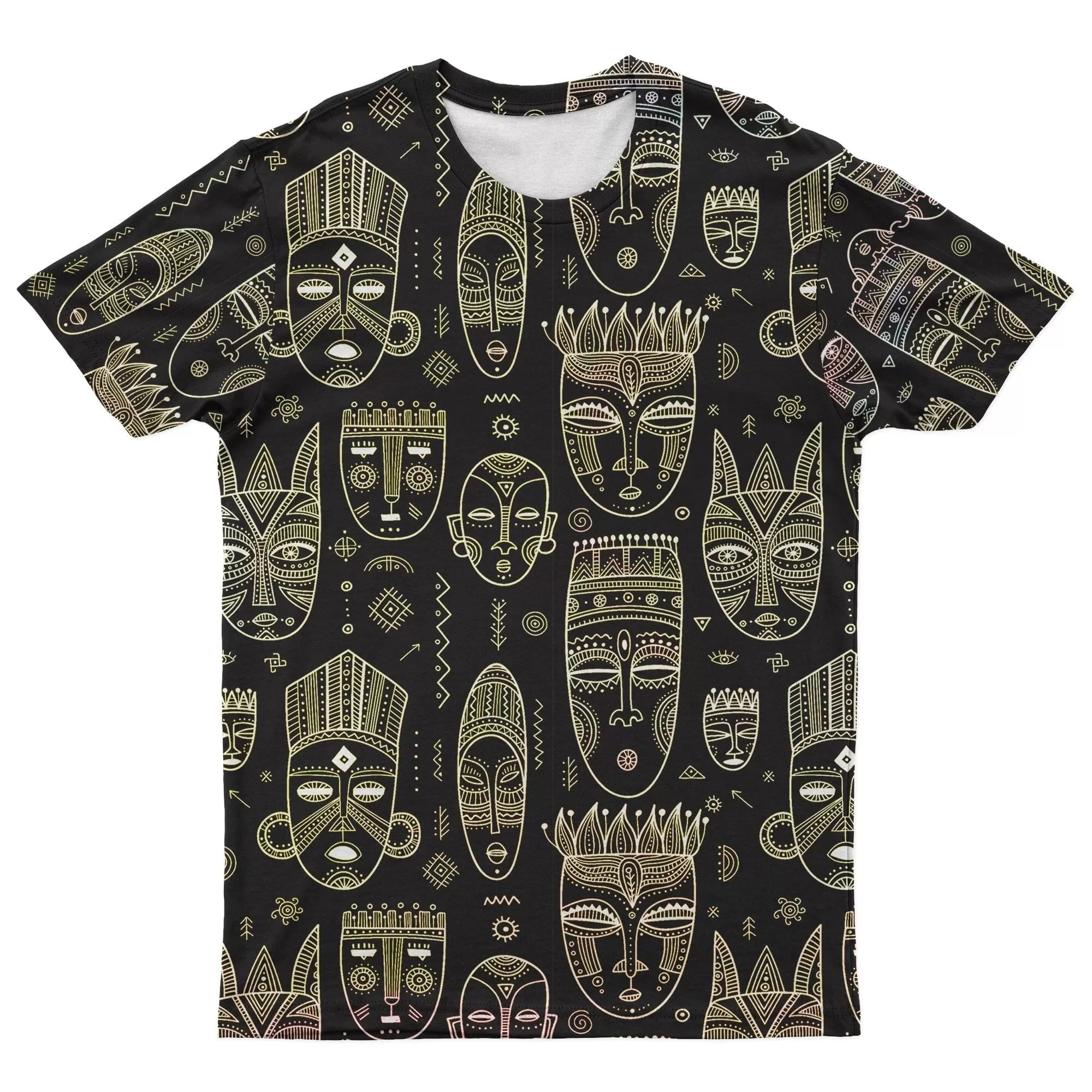 African Mask T-shirt and Shorts Set