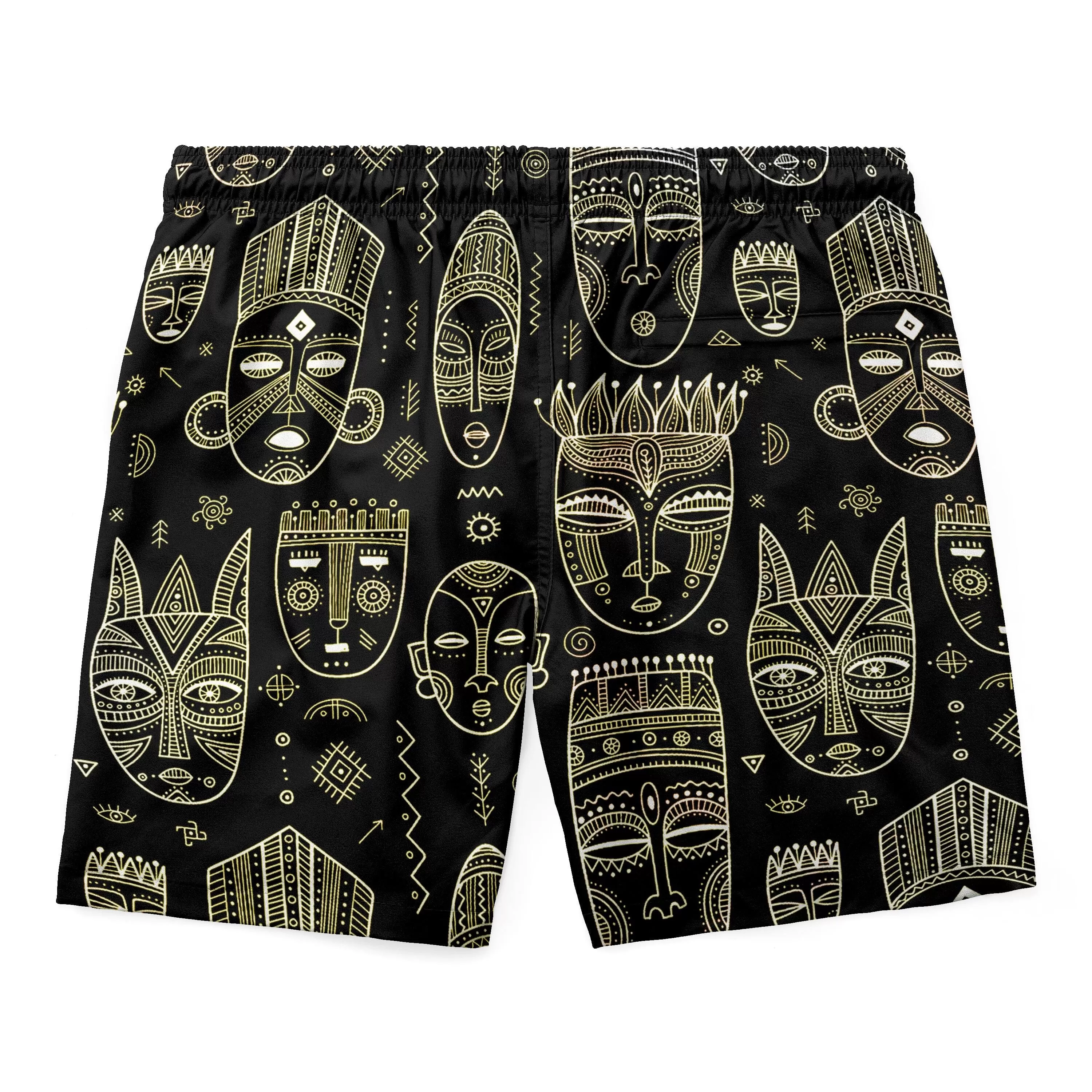 African Mask T-shirt and Shorts Set