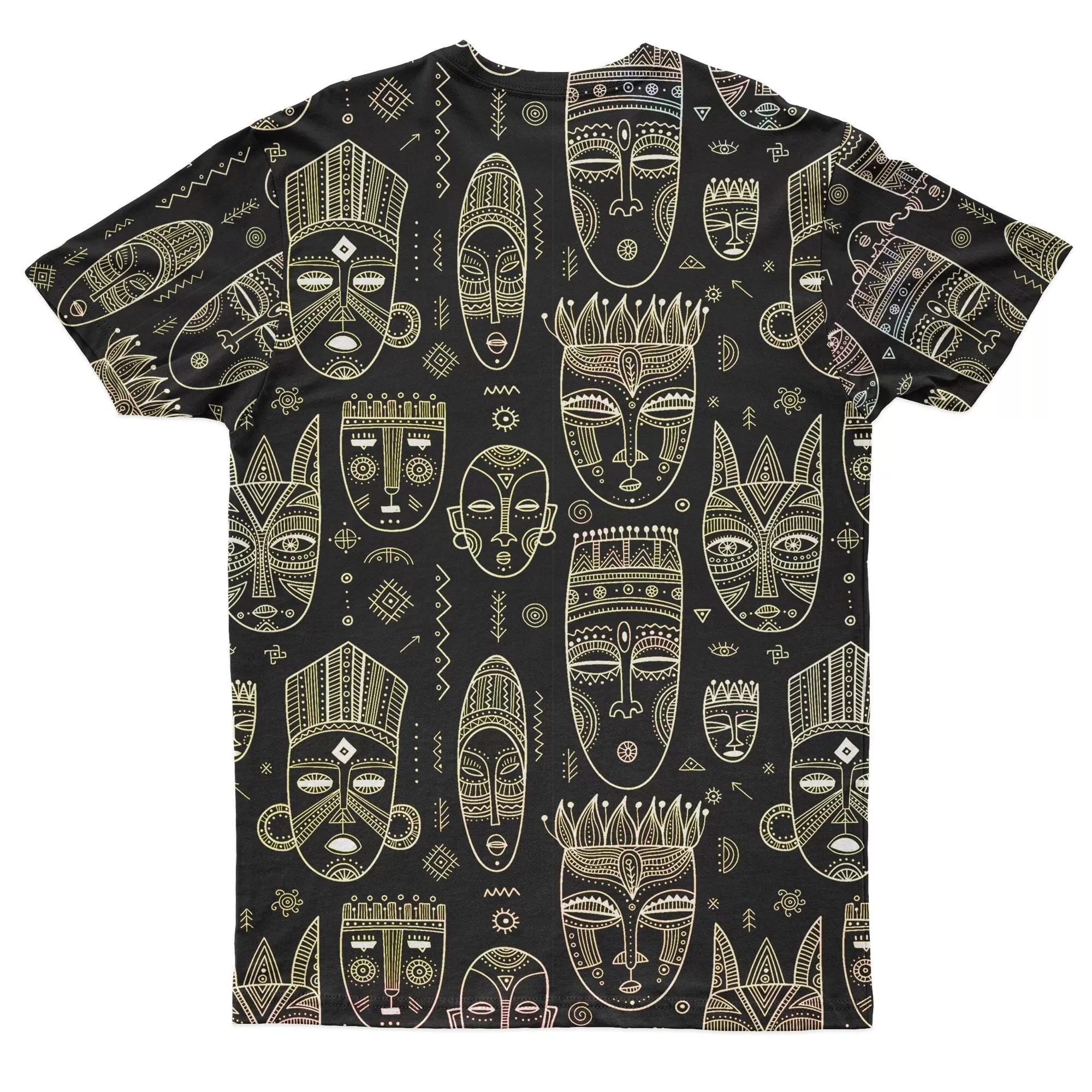 African Mask T-shirt and Shorts Set