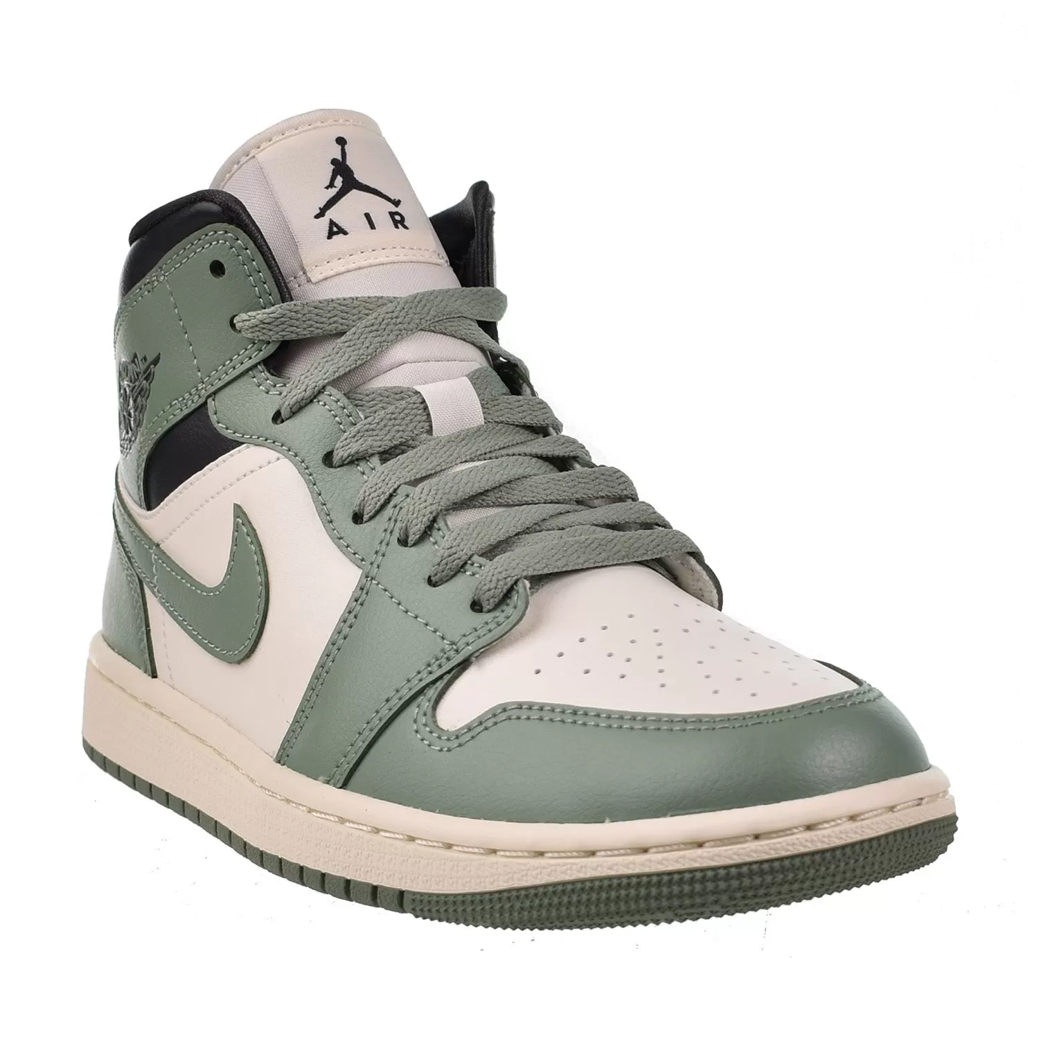 Air Jordan 1 Mid Women's Shoes Sail-Anthracite-Jade Smoke