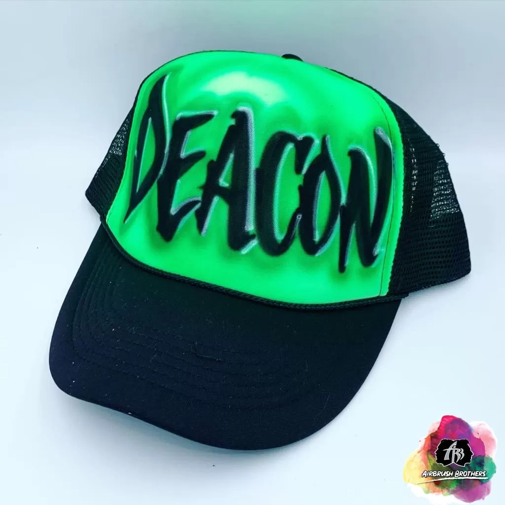 Airbrush Dagger Name Hat Design