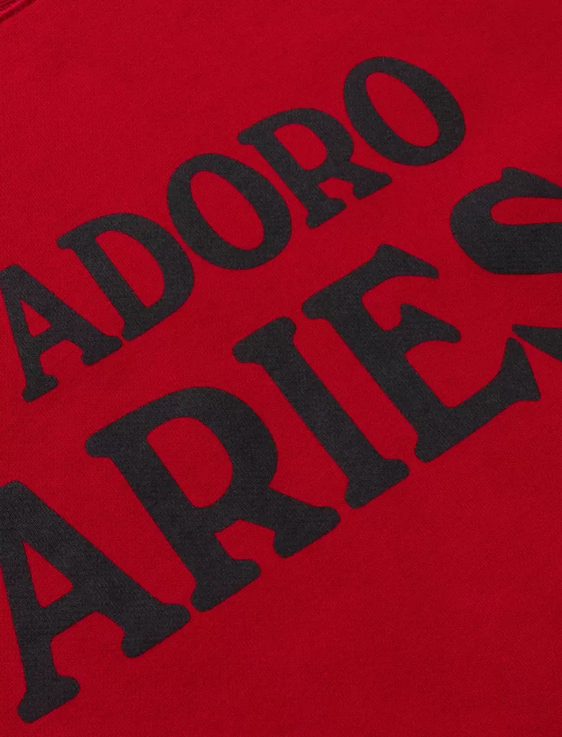 Aries Womens J'Adoro Aries Sweat Red