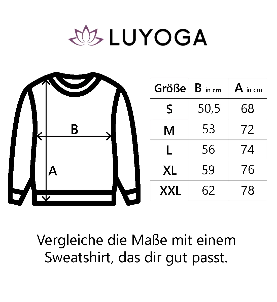 Aufstehen. Kaffee. Yoga. Bio Sweatshirt Unisex