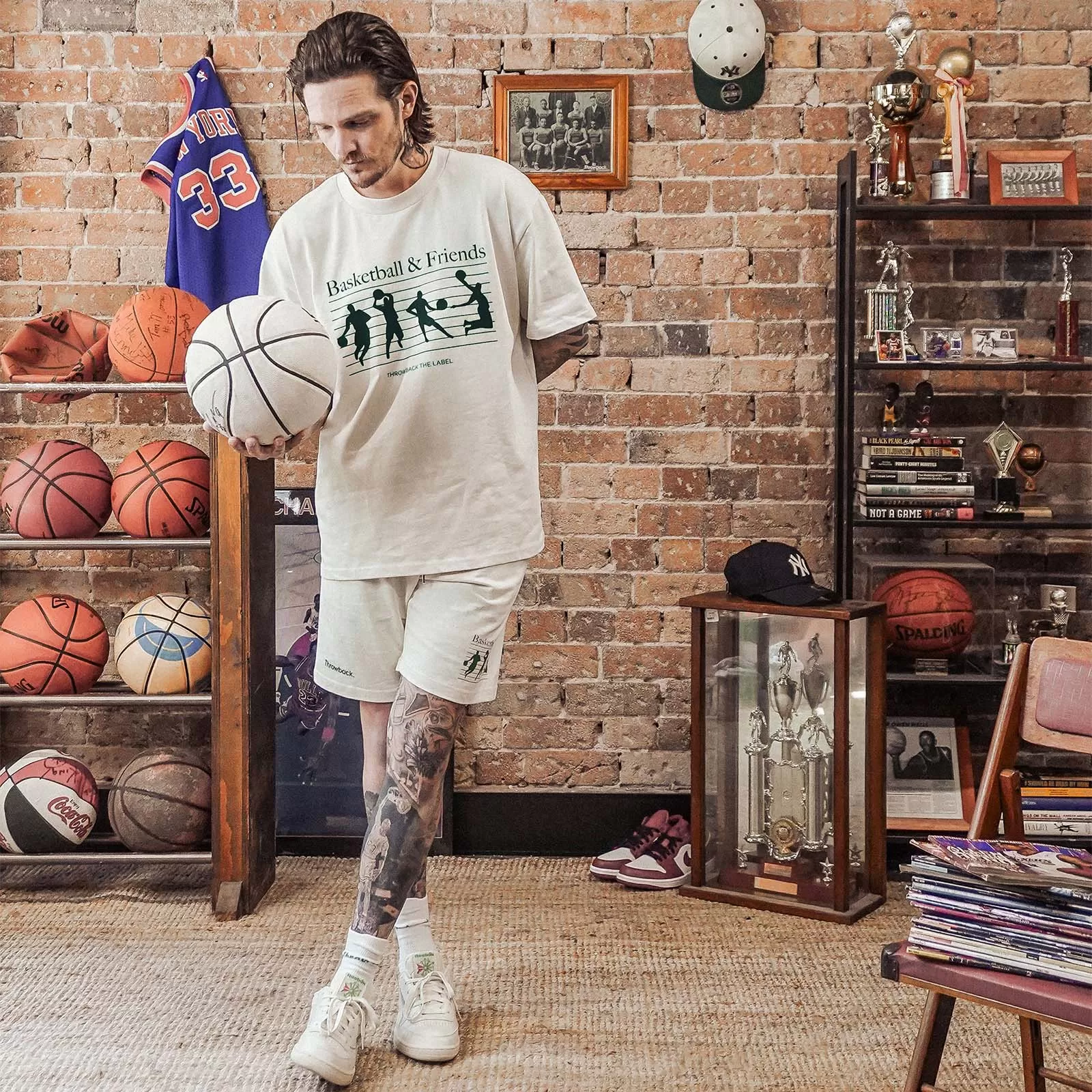 Basketball & Friends Social Tee - Off White