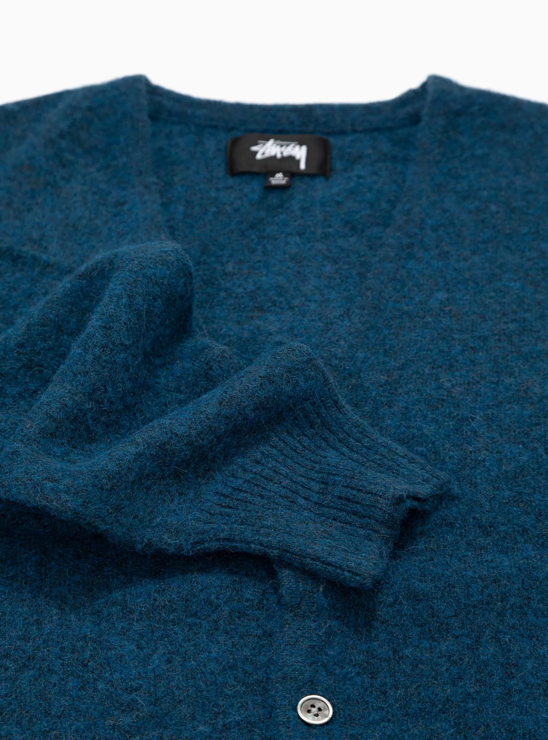 Brushed Cardigan Blue