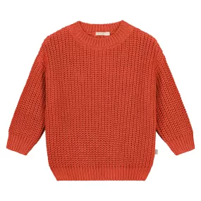 Chunky Knitted Sweater – Mandarin