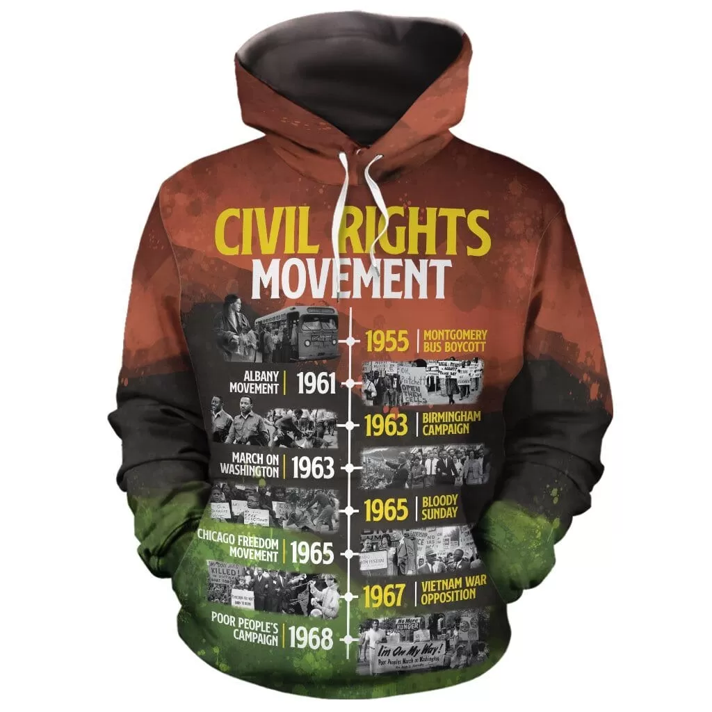 Civil Rights Movement All-over Hoodie and Joggers Set