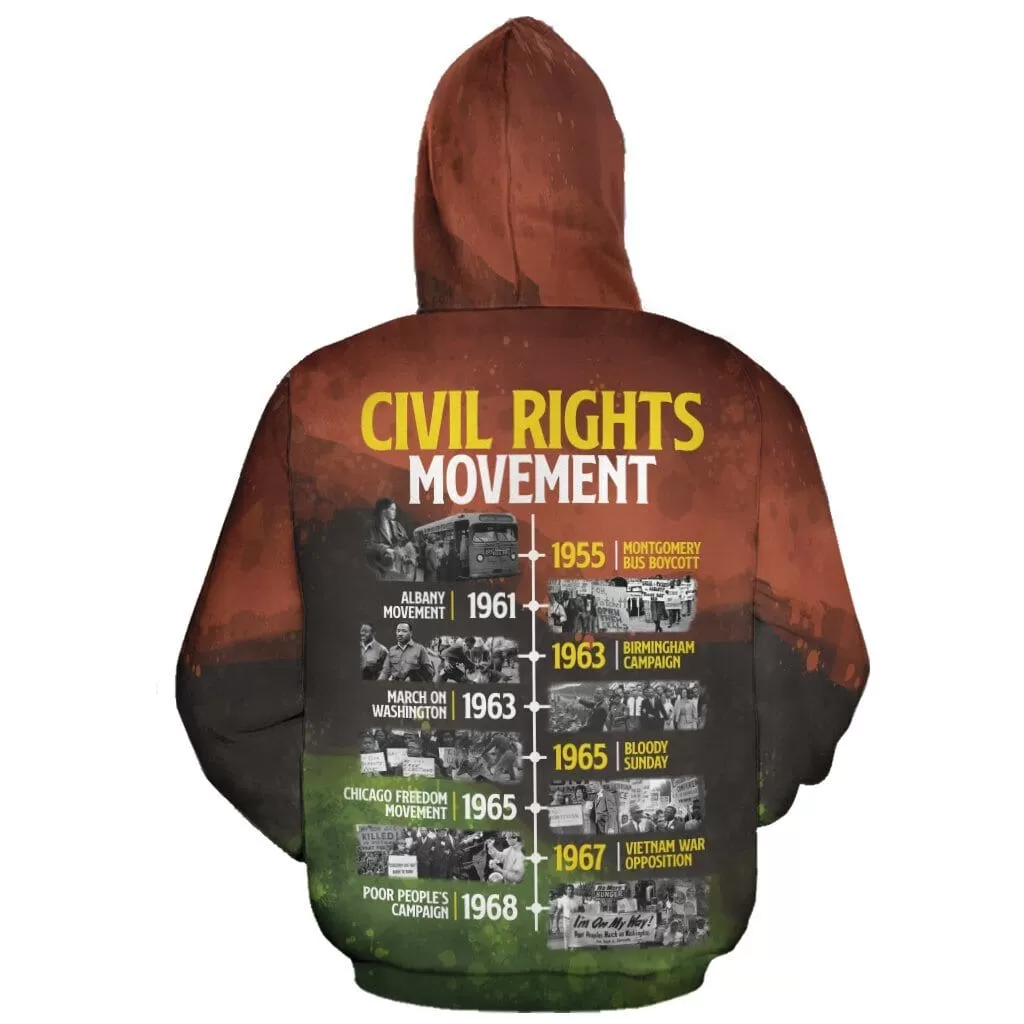 Civil Rights Movement All-over Hoodie and Joggers Set