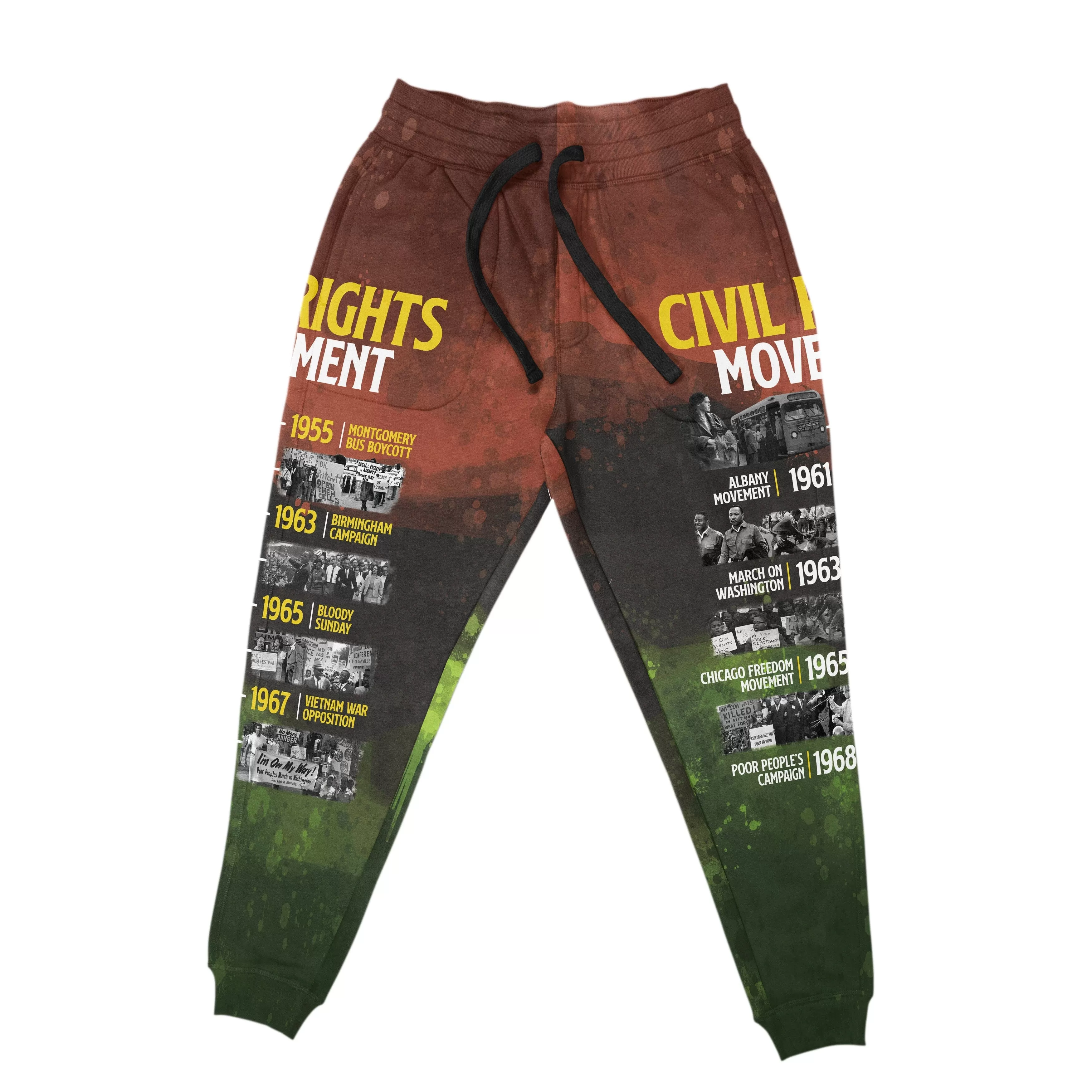 Civil Rights Movement All-over Hoodie and Joggers Set