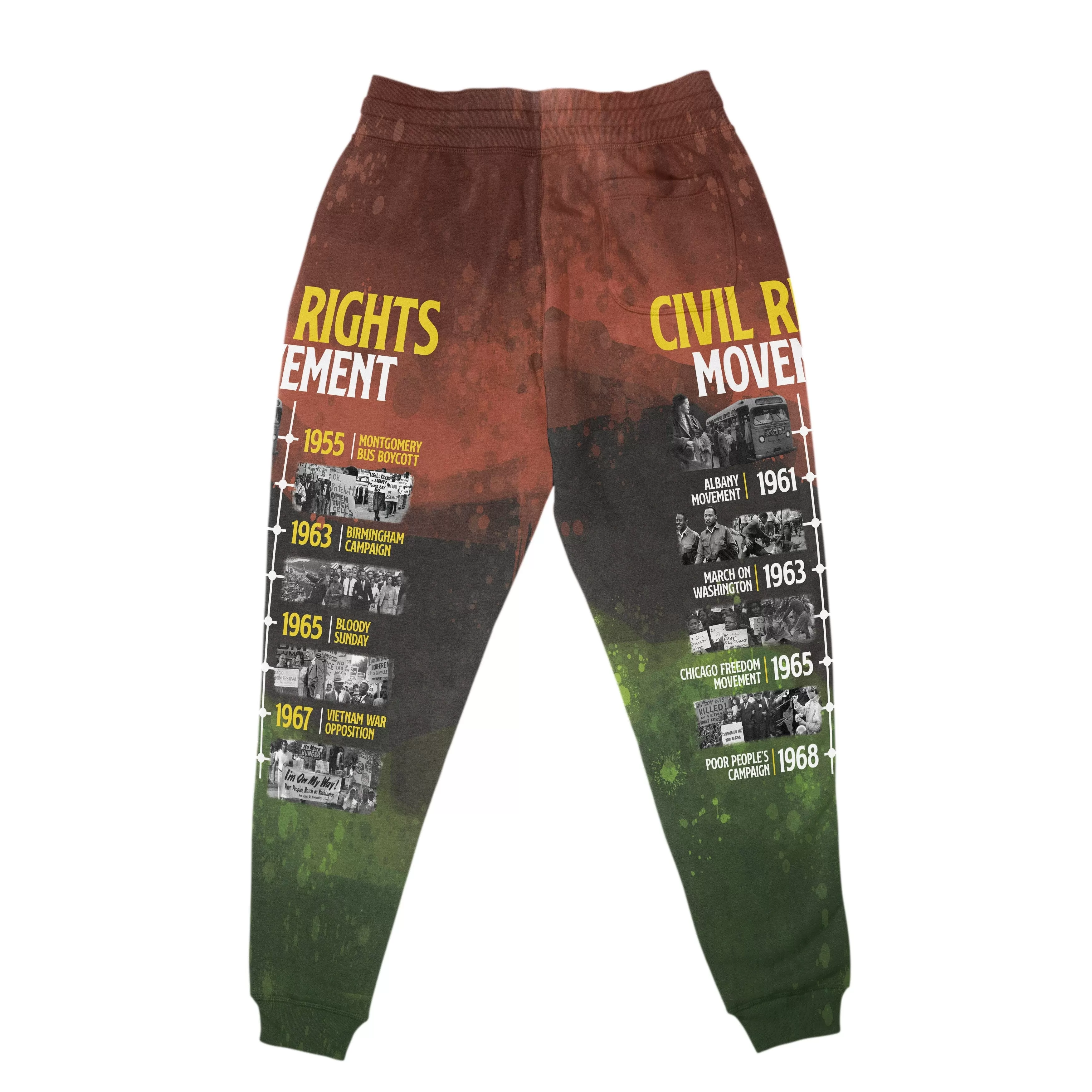 Civil Rights Movement All-over Hoodie and Joggers Set