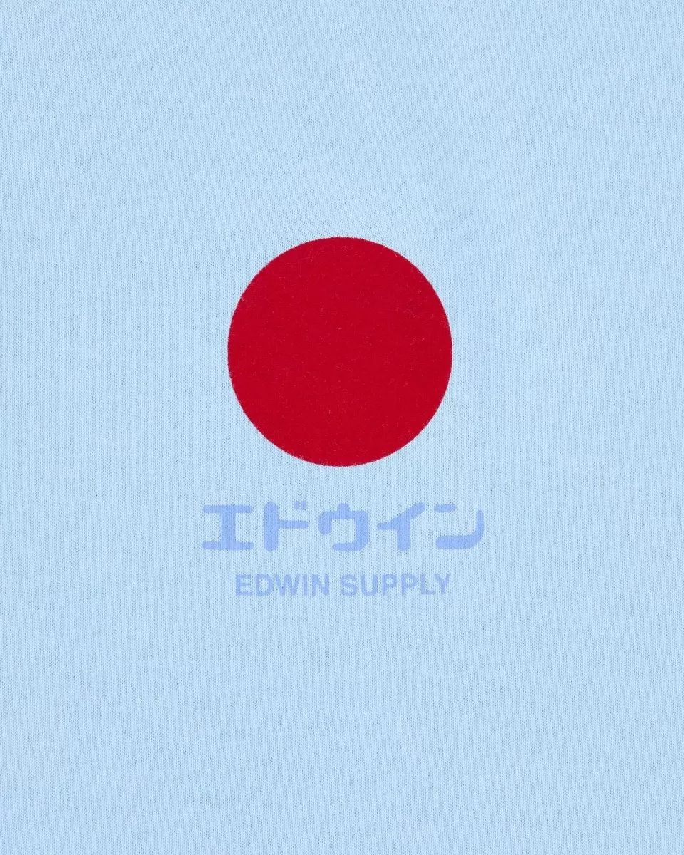 EDWIN JAPANESE SUN SUPPLY t-shirt - PLACID BLUE