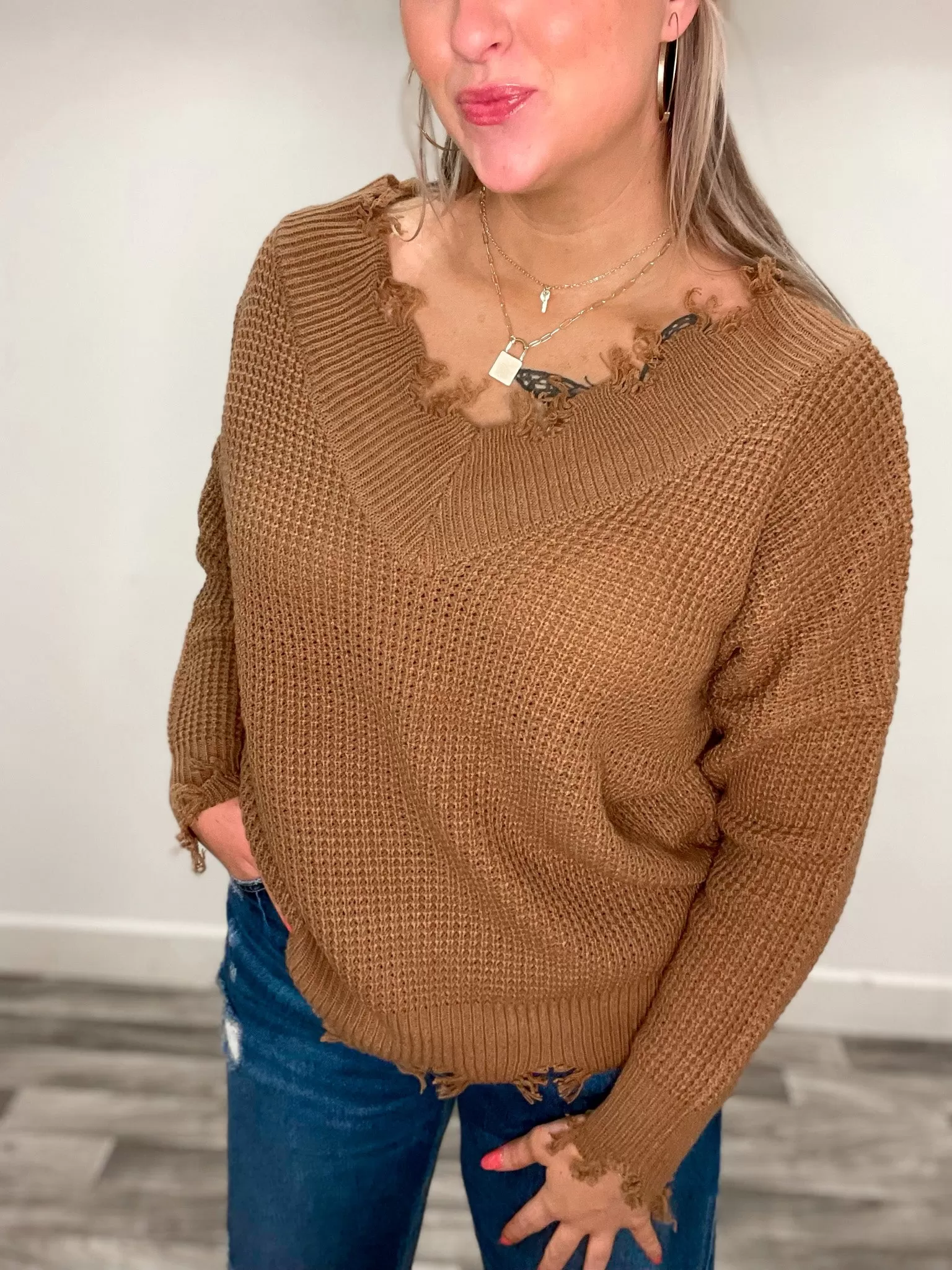 Fireside Camel Sweater