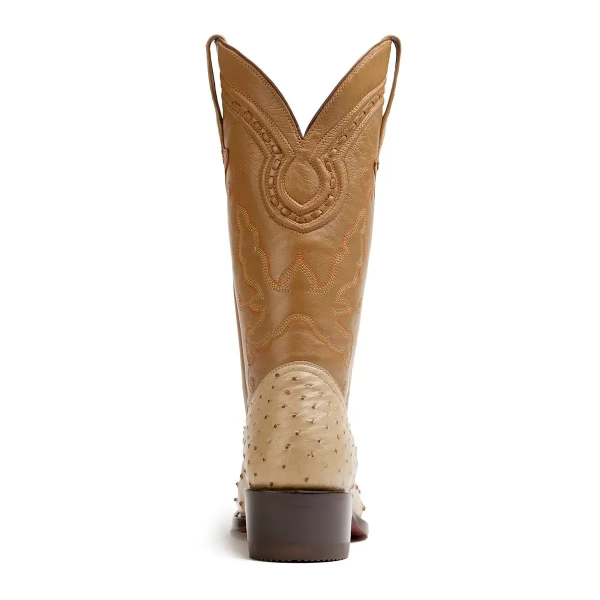 Gavel Men's Cameron Full Quill Ostrich Boot - Oryx