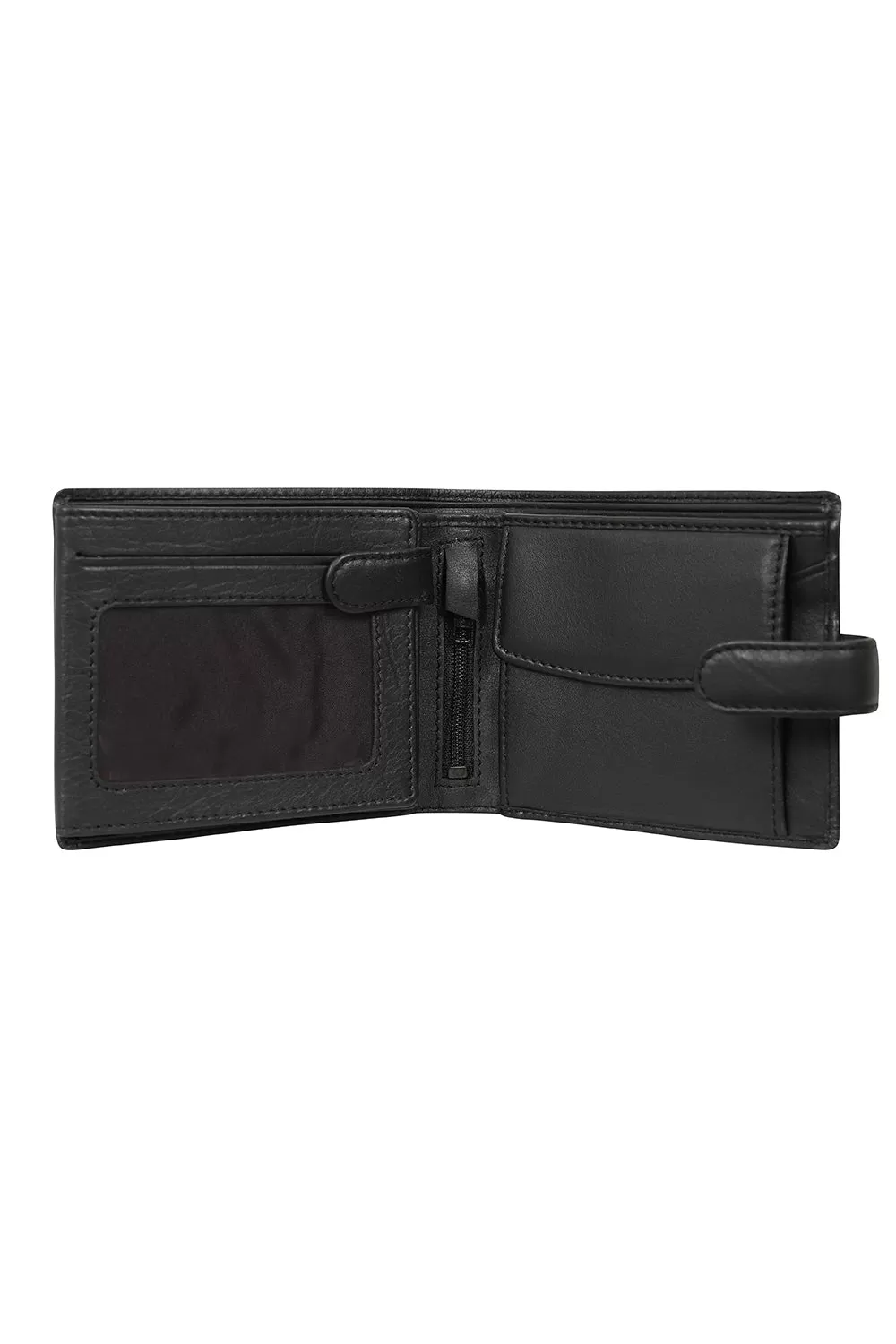 Genuine Leather Black Brown Wallet