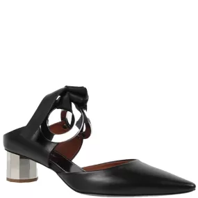 Grommet Block Mules 40 Nappa, Black