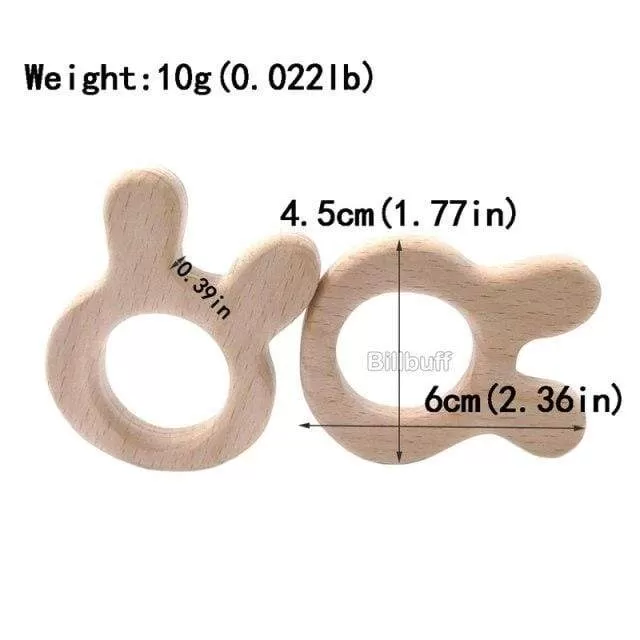 Hot Baby Teether Wooden Animal Pacifier Pendant Leaves Beech Squirrel Rodent Baby Gym Accessories Tooth Pendant Nursing Toy Gift