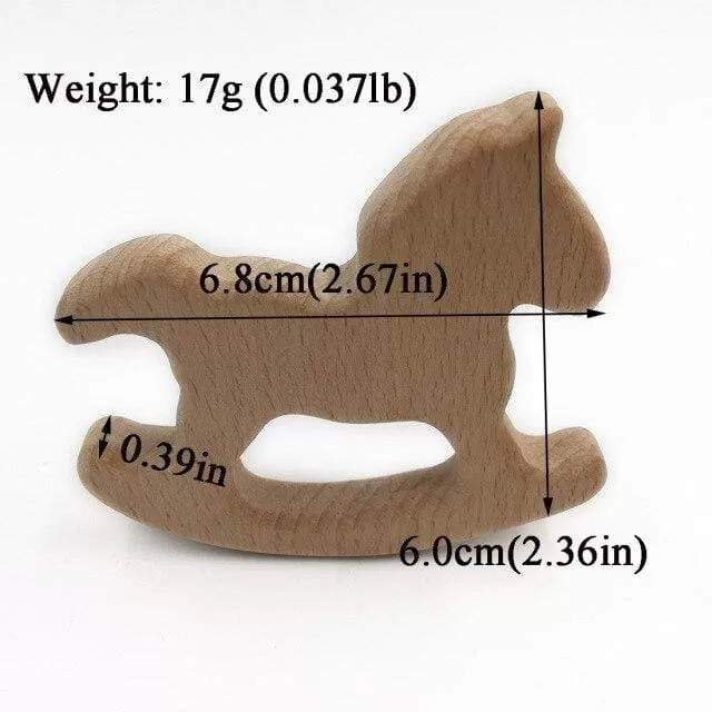 Hot Baby Teether Wooden Animal Pacifier Pendant Leaves Beech Squirrel Rodent Baby Gym Accessories Tooth Pendant Nursing Toy Gift