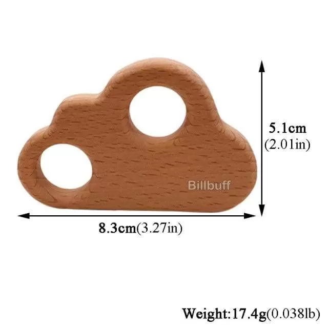 Hot Baby Teether Wooden Animal Pacifier Pendant Leaves Beech Squirrel Rodent Baby Gym Accessories Tooth Pendant Nursing Toy Gift