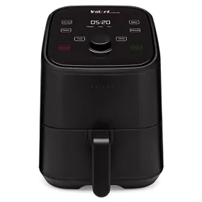 Instant Pot Air Fryer, Vortex 2QT, Touch Control Panel, 360° EvenCrisp Technology, Uses 95 % less Oil, 4-in-1 Appliance: Air Fry, Roast, Bake, Reheat (Vortex 1.97Litre, Black)