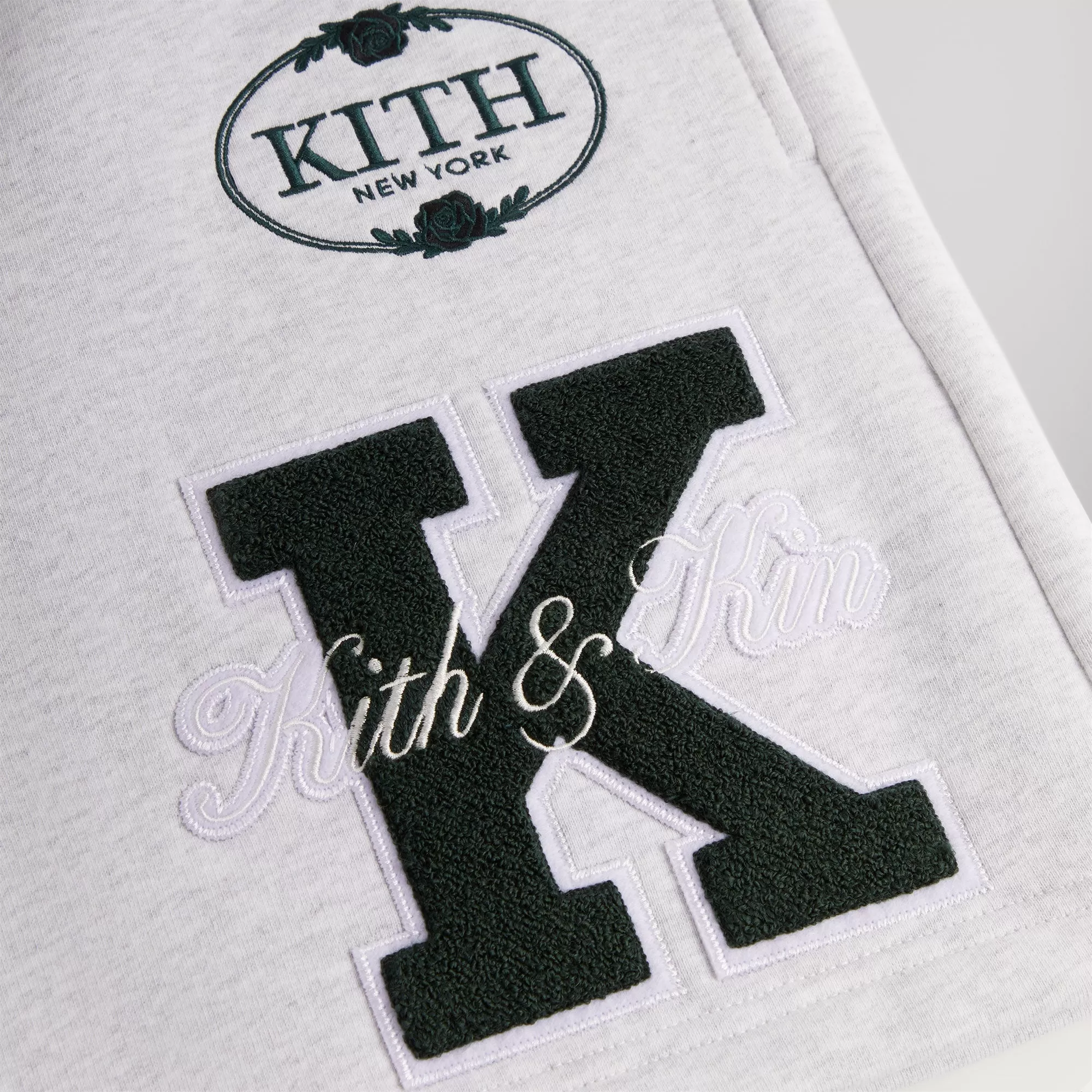 Kith Fleece Curtis Short - Light Heather Grey