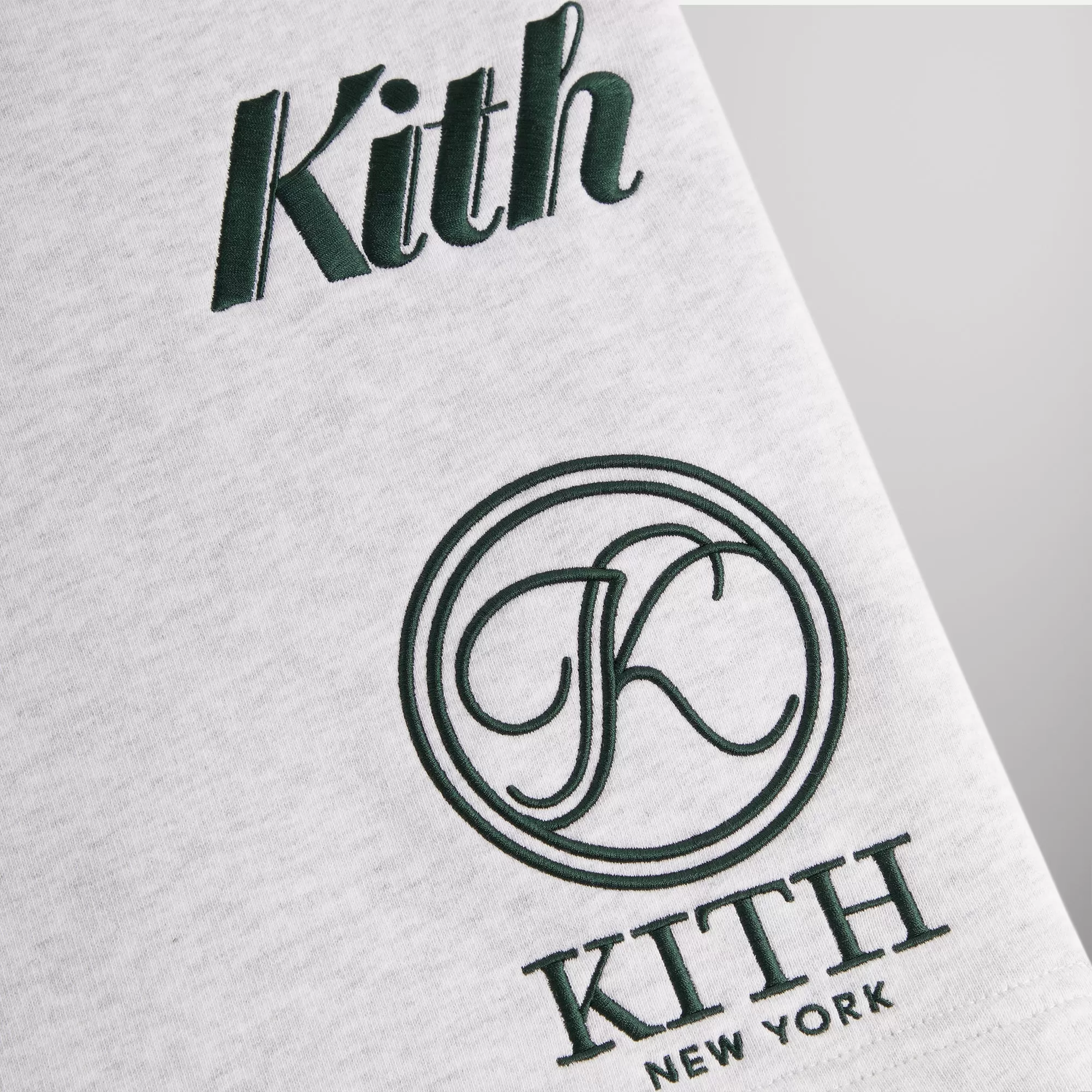 Kith Fleece Curtis Short - Light Heather Grey