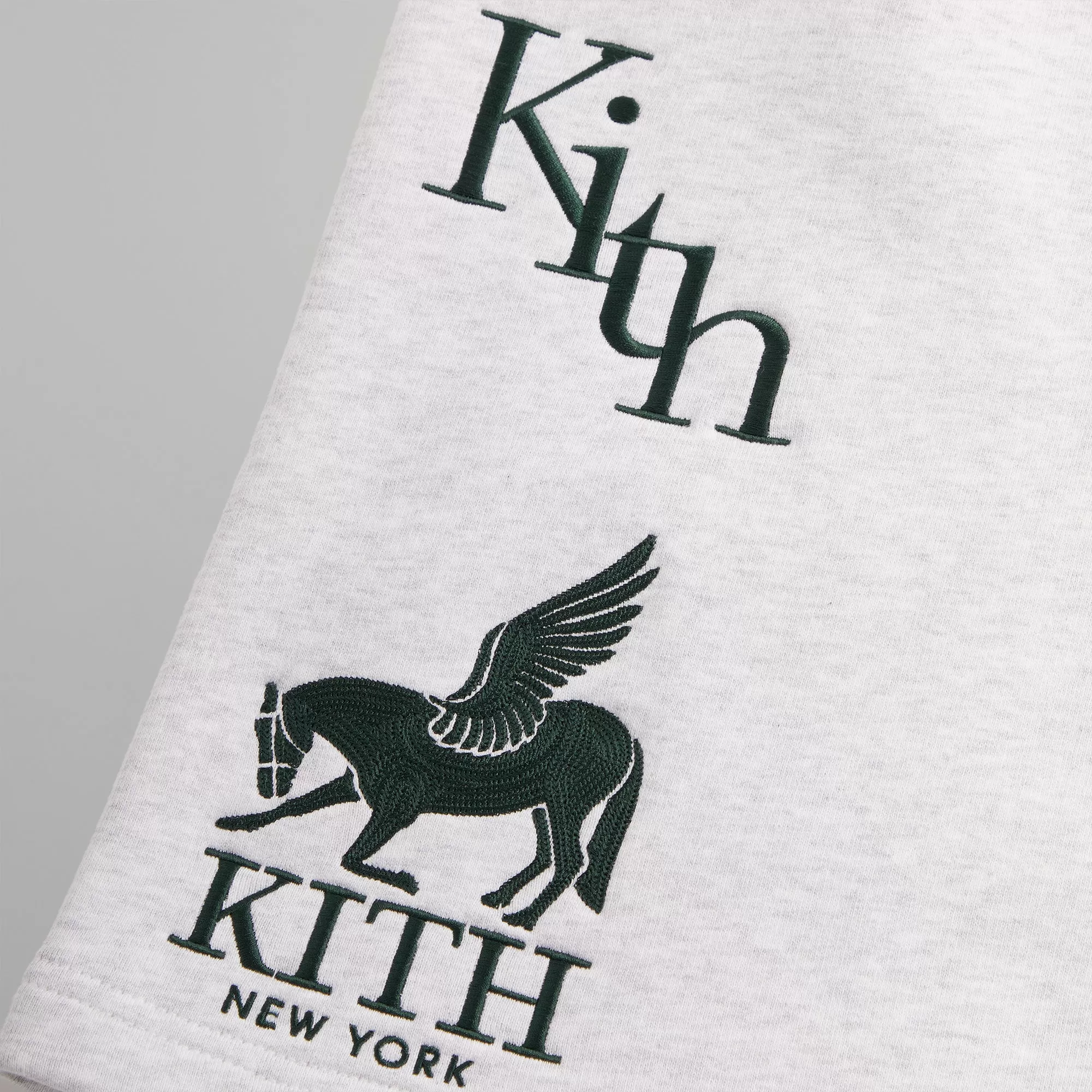 Kith Fleece Curtis Short - Light Heather Grey