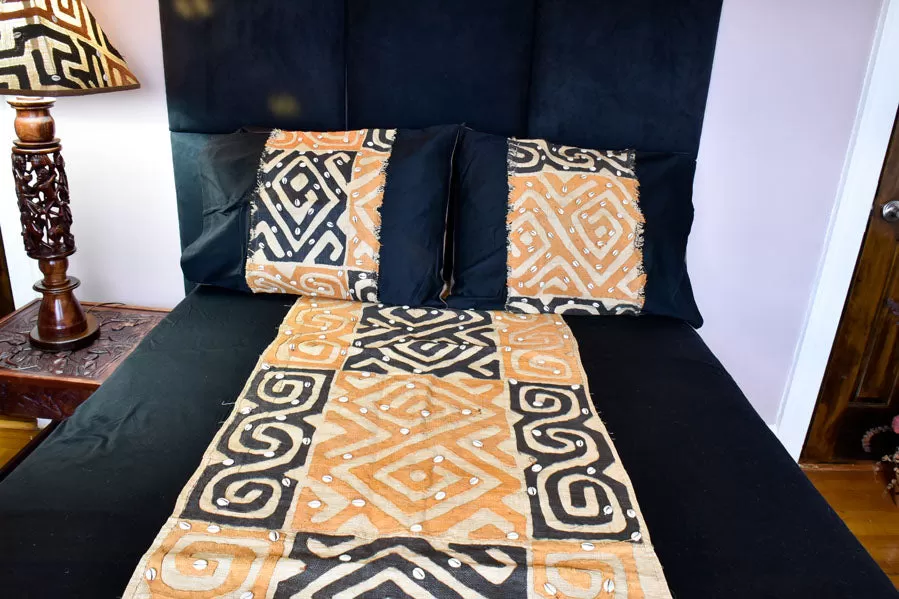 Kuba Bedspread Set Black 01