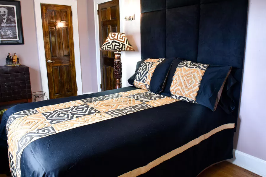 Kuba Bedspread Set Black 01