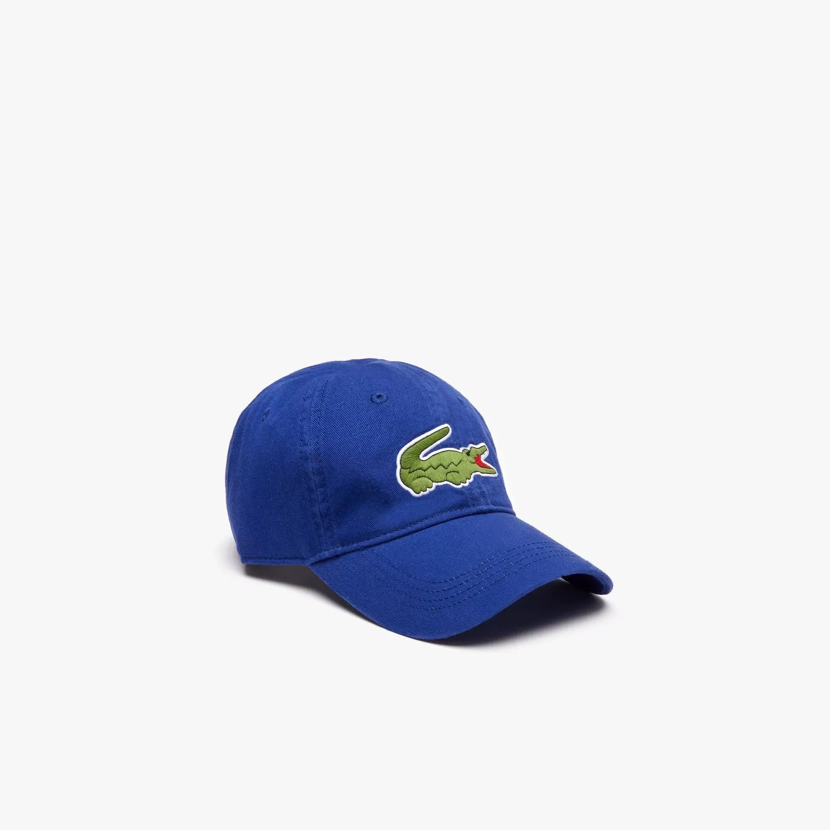 Lacoste Big Croc Cap w/ Leather Strap In Royal Blue