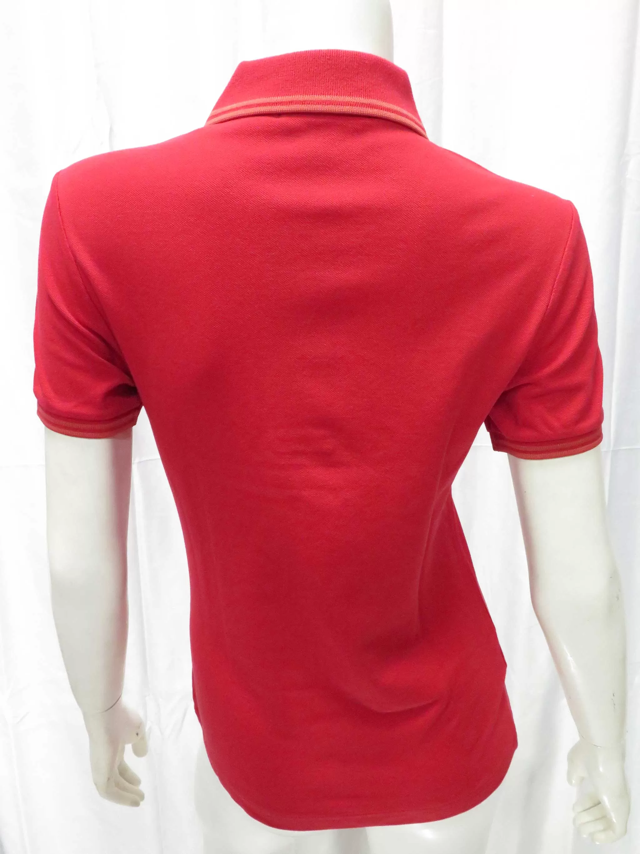 Ladies England Red Twin Tipped Fred Perry Polo