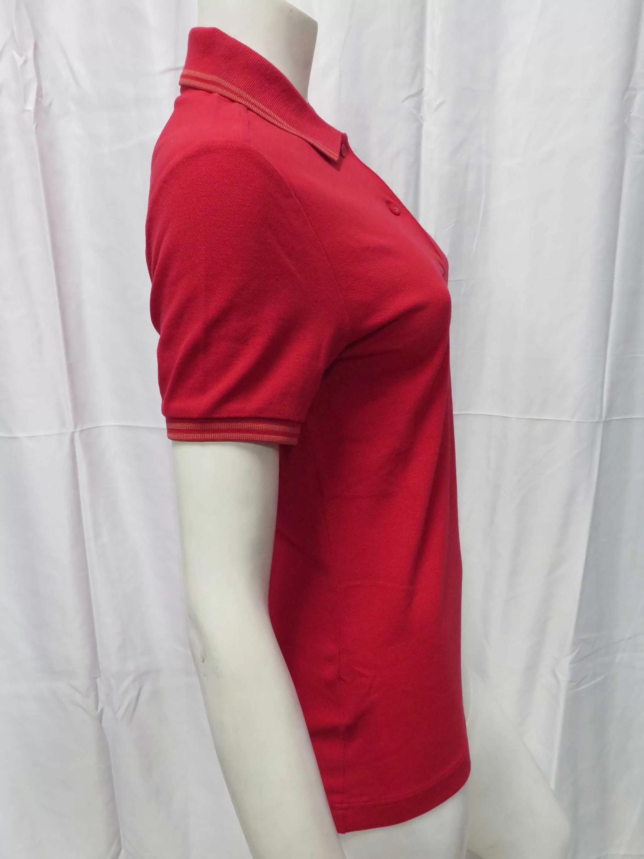 Ladies England Red Twin Tipped Fred Perry Polo