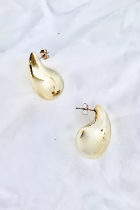 Malibu Earrings, Gold