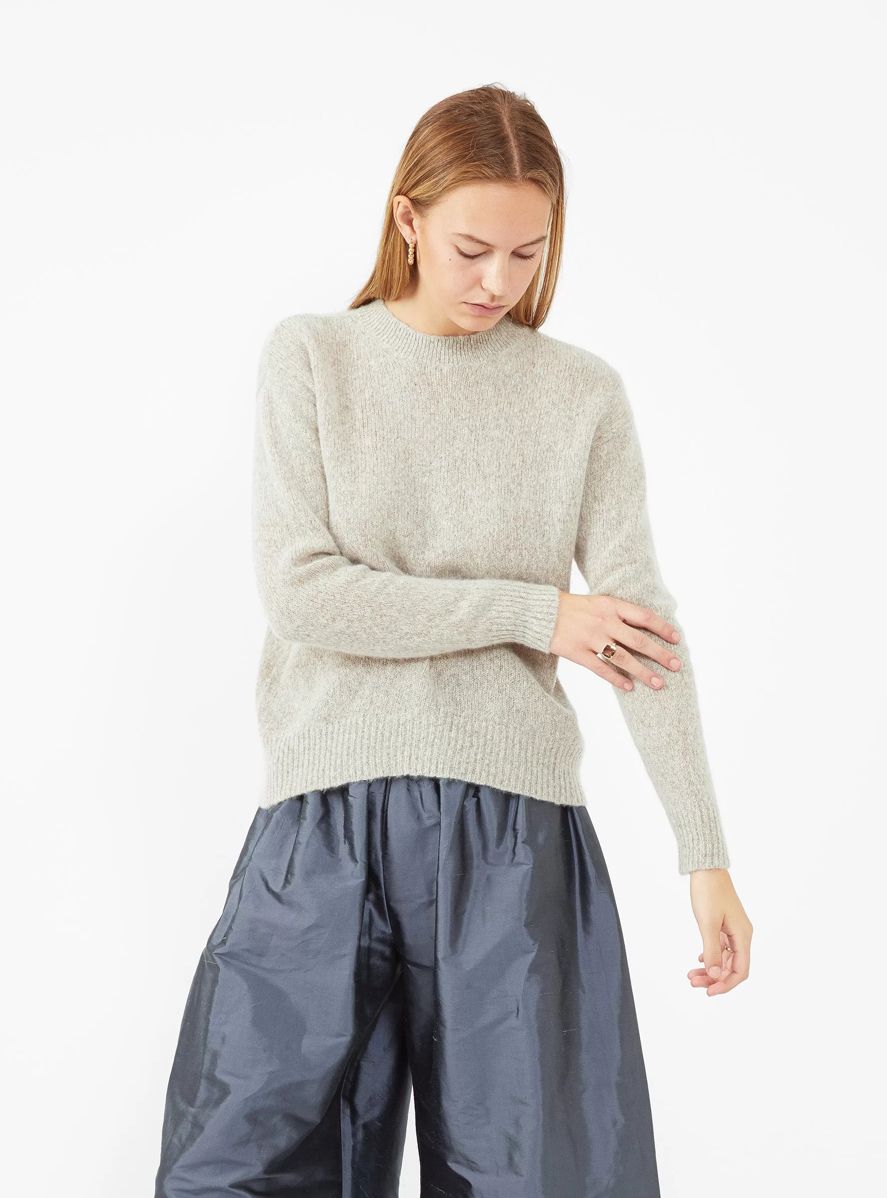 Nimbus Cropped Sweater Light Hazel Brown