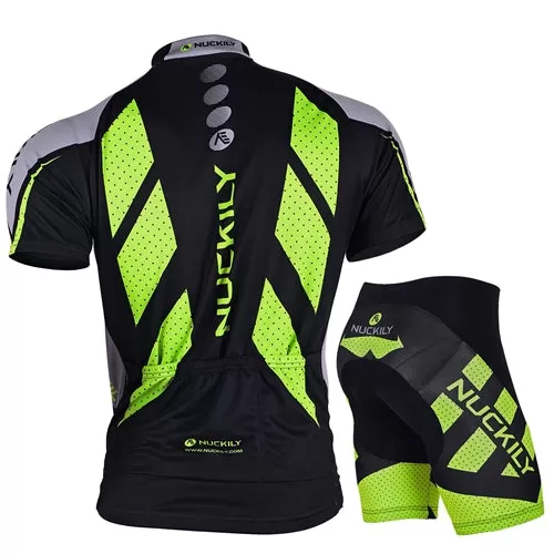 Nuckily Mycycology MA005-MB005 Half Sleeves Jersey and Gel Padded Shorts