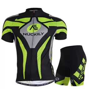 Nuckily Mycycology MA005-MB005 Half Sleeves Jersey and Gel Padded Shorts