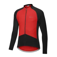 Nuckily Mycycology MH023 Full Sleeves Cycling Jersey - Red