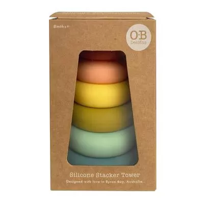 OB Designs Silicone Stacker Tower - Cherry