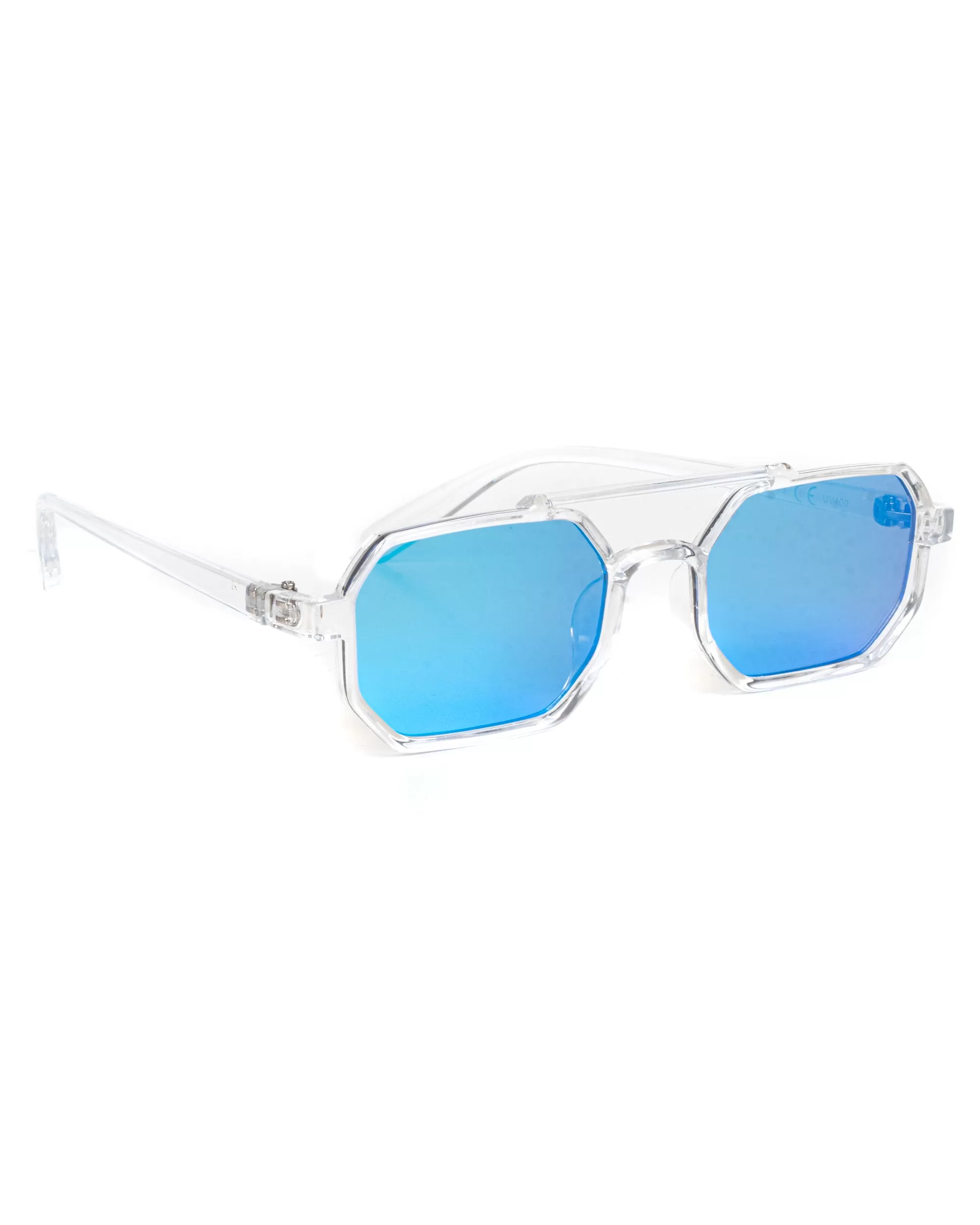 Occhiali da Sole Ottagonali Casual Sunglasses Uomo Donna Unisex Trasparenti GIOSAL-OC1075A