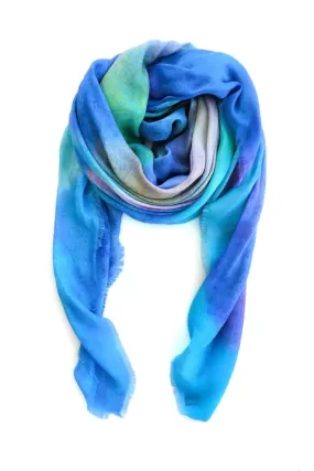 Oversized Square Italian Cashmere Blend Scarf - Behind Glass - Toronto