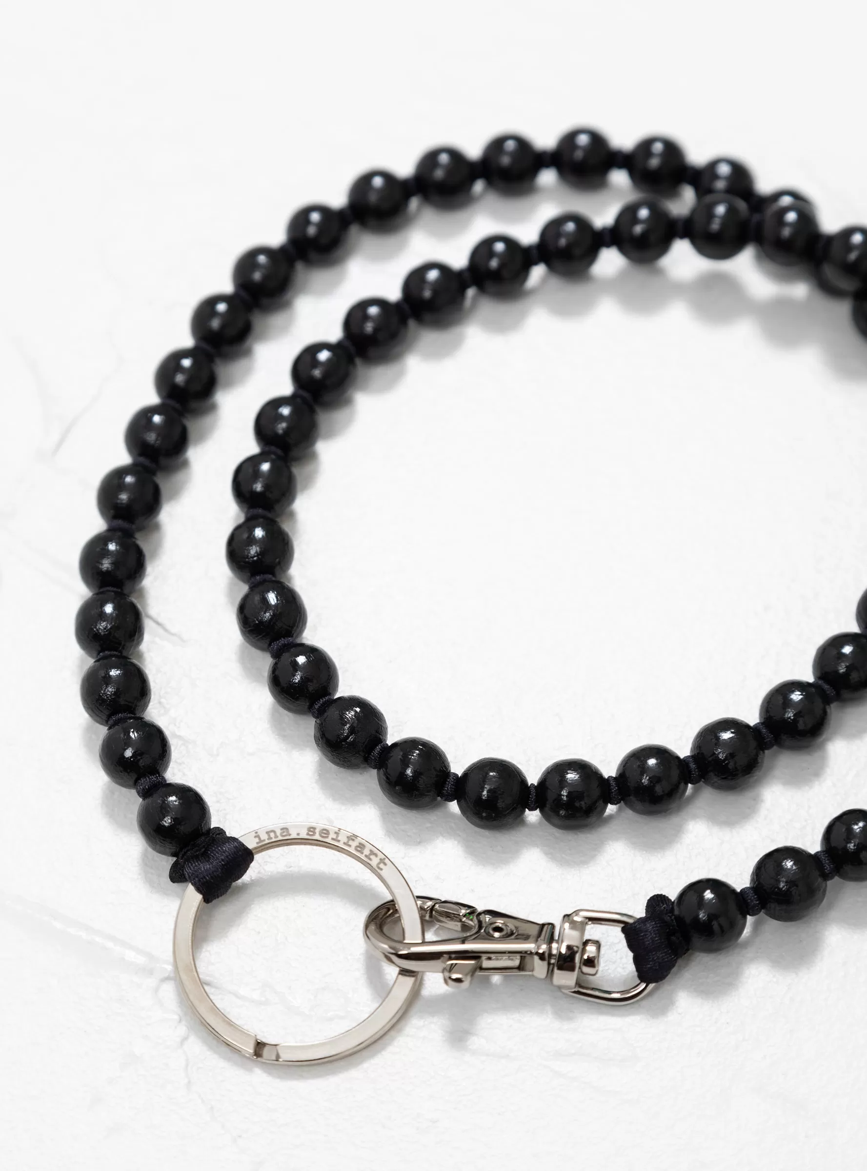 Pearl Long Keyholder Black