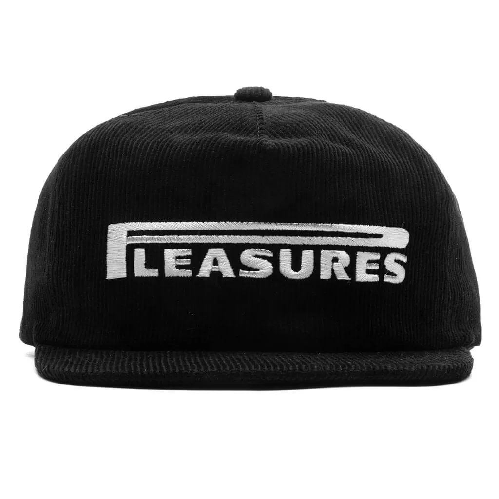 Pit Stop Corduroy Hat - Black