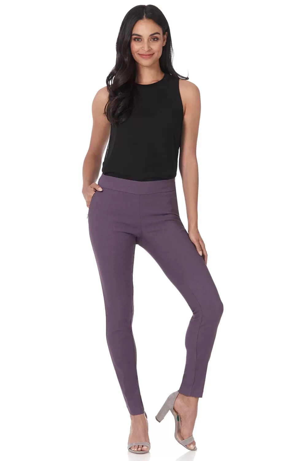 Pull-on skinny pants