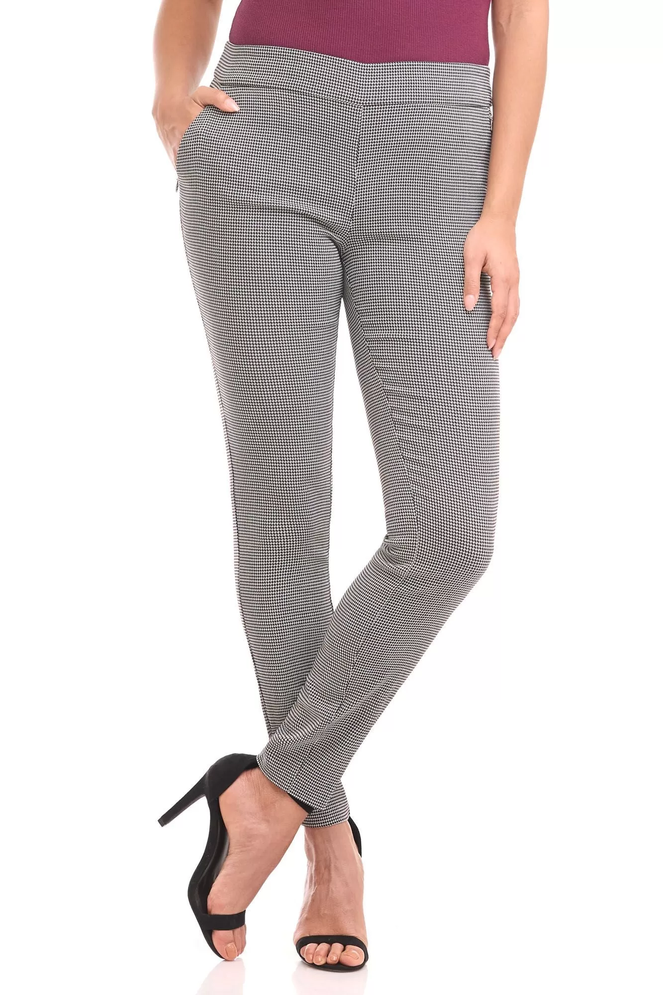 Pull-on skinny pants