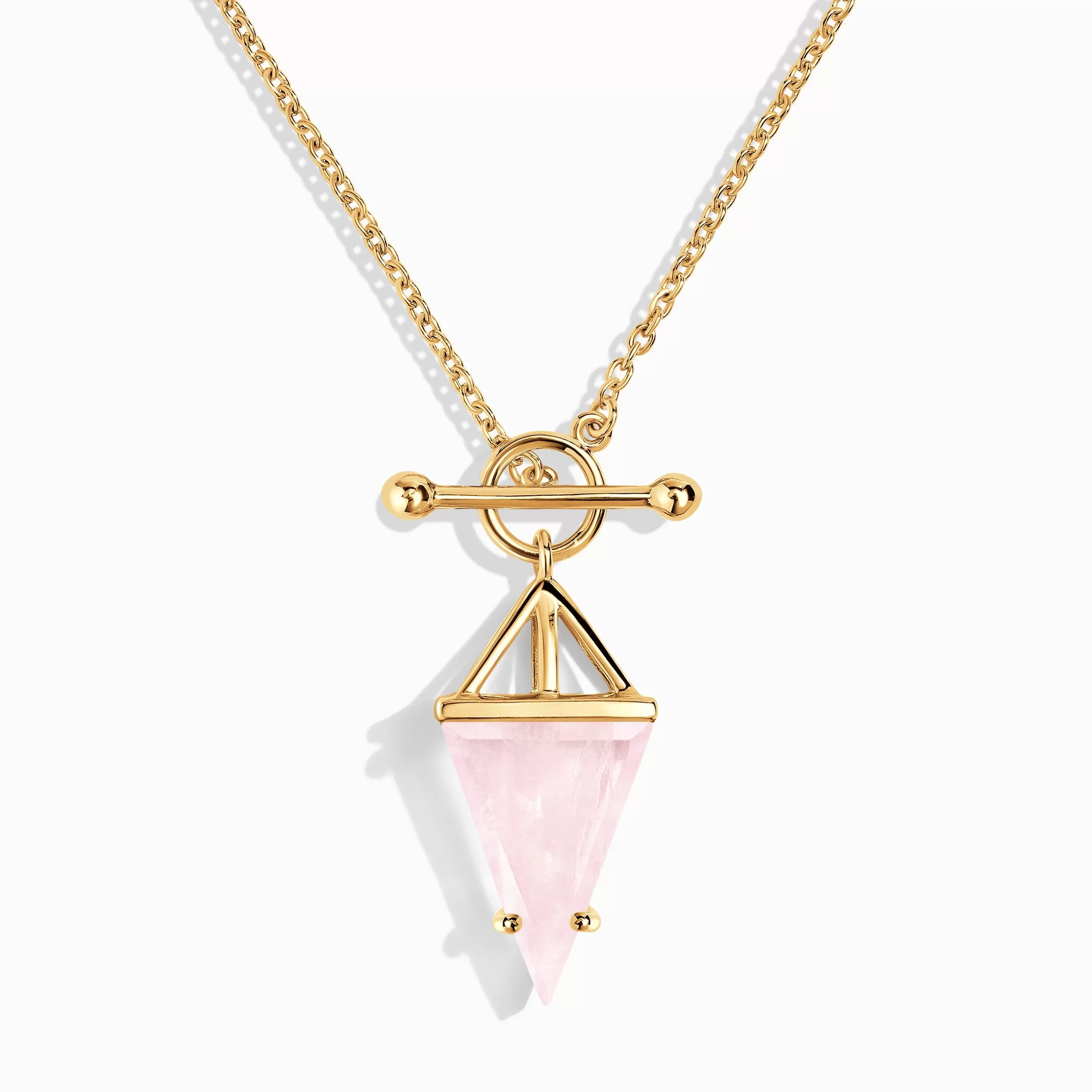 Rose Quartz Necklace - Heroine T Lock