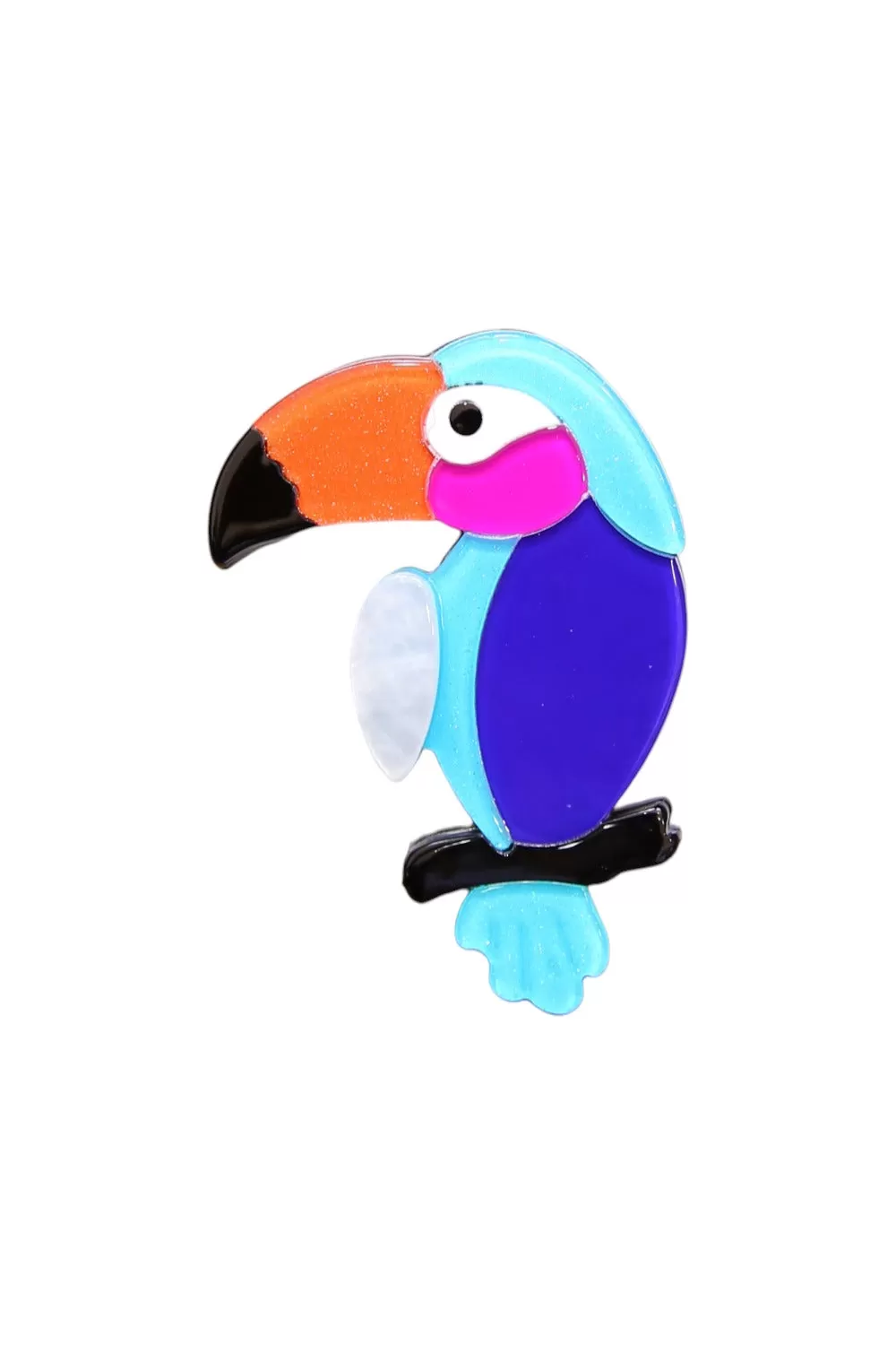 SIA BROOCH TOUCAN BLUE