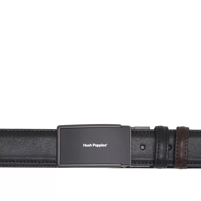 Sonny Flat Clip Reversible Men's Belt - Black & Dark Brown