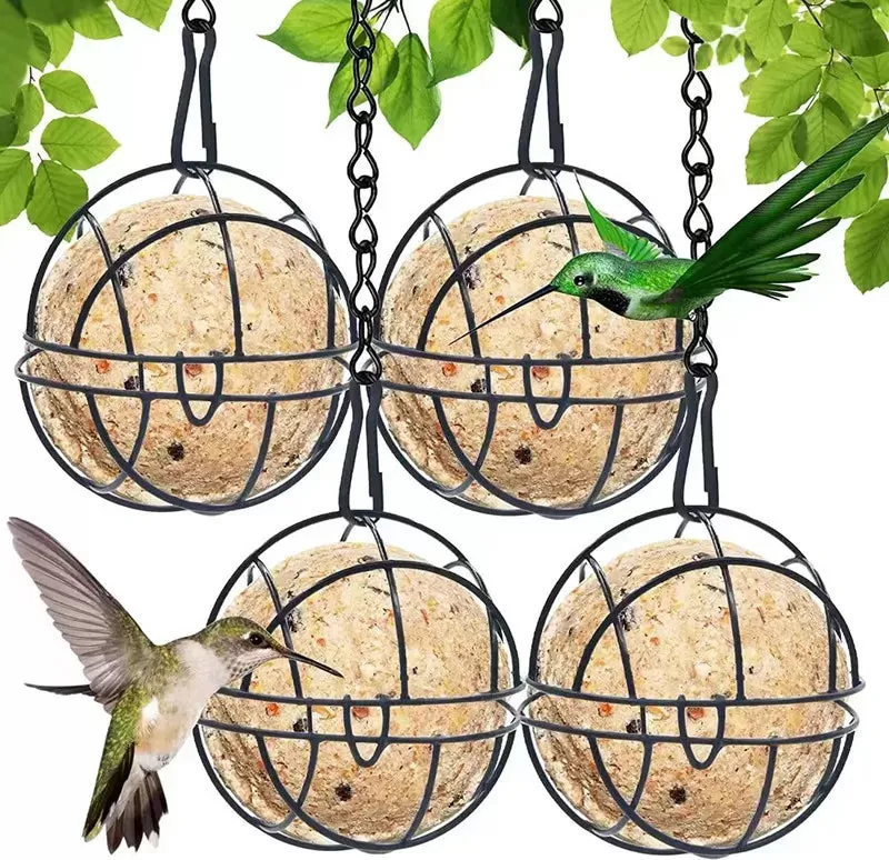 Stainless Steel Round Sphere Hay Feeder Dispense Exercise Hanging Straw Ball for Guinea Pig Hamster Rat Rabbits Pet Supplies