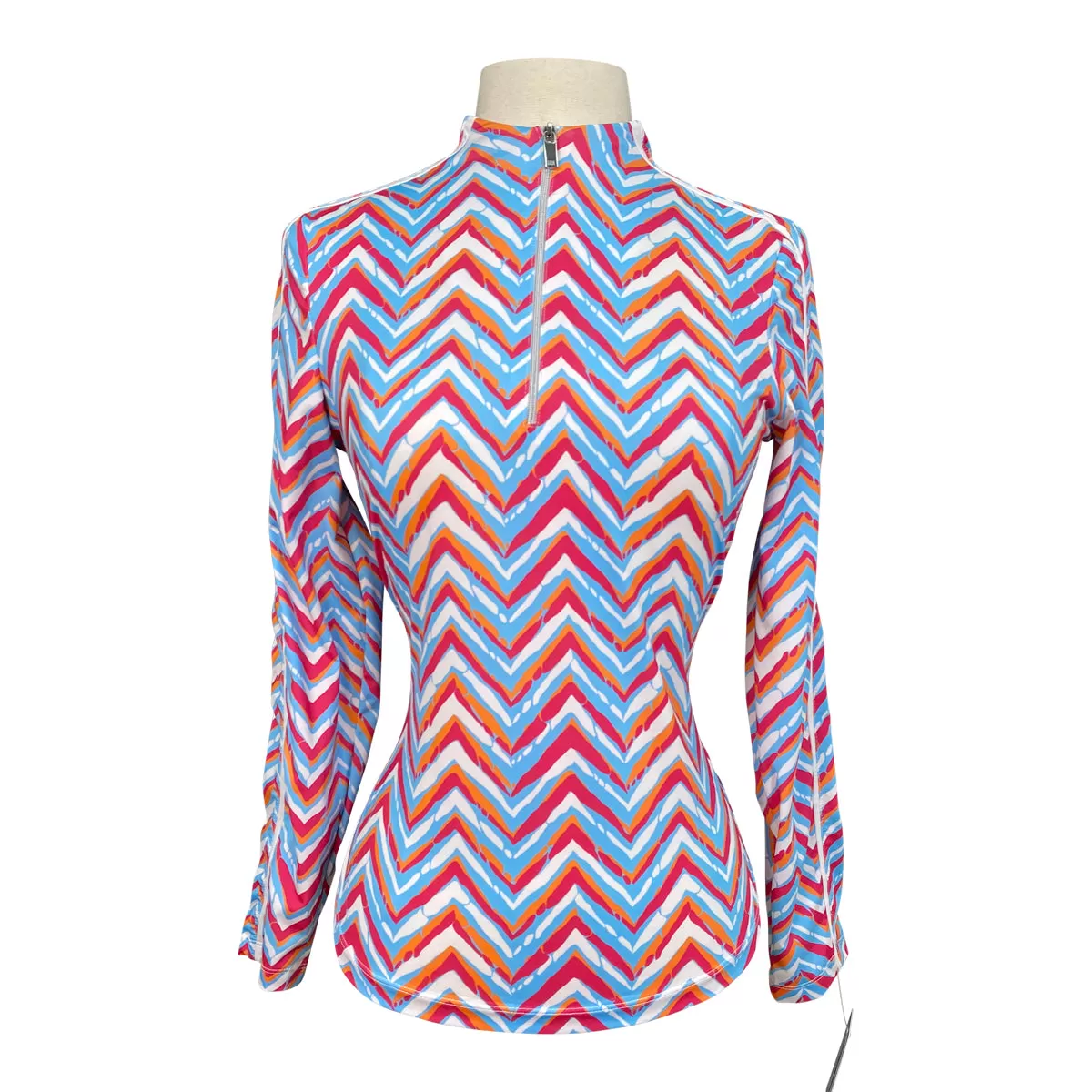 Tail Sunshirt in Blue/Geo Chevron - Women's XS